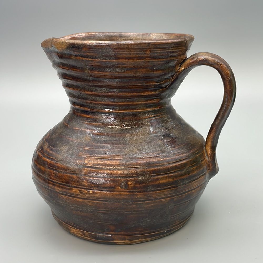 Antique Fulper Handmade Pottery Pitcher Art 1922-1928